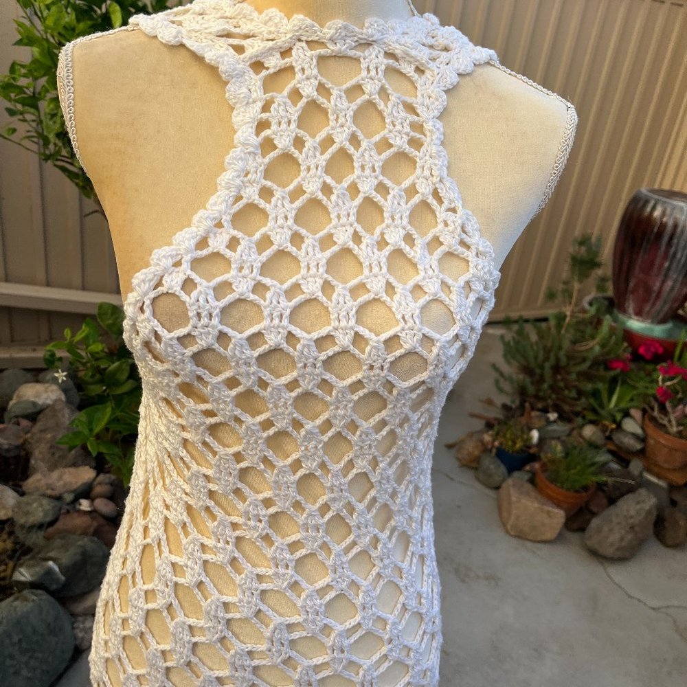 Crochet cover up heavy knit